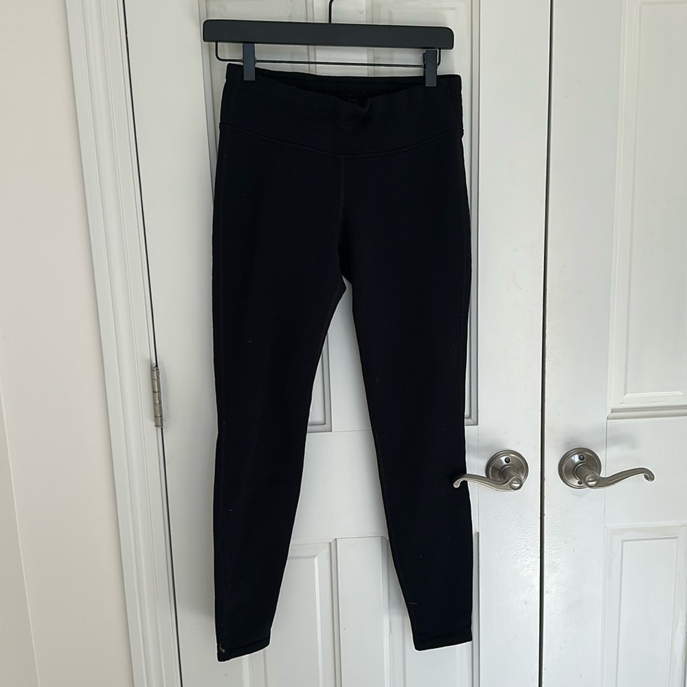 Athleta fleece base layer with pull tie waist size small